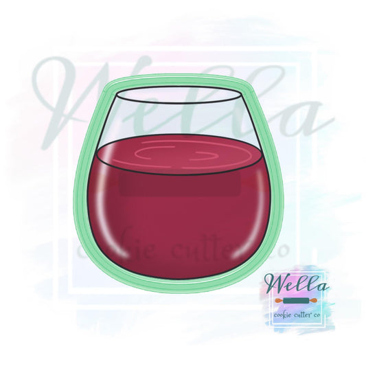 Stemless Wine Glass Cookie Cutter