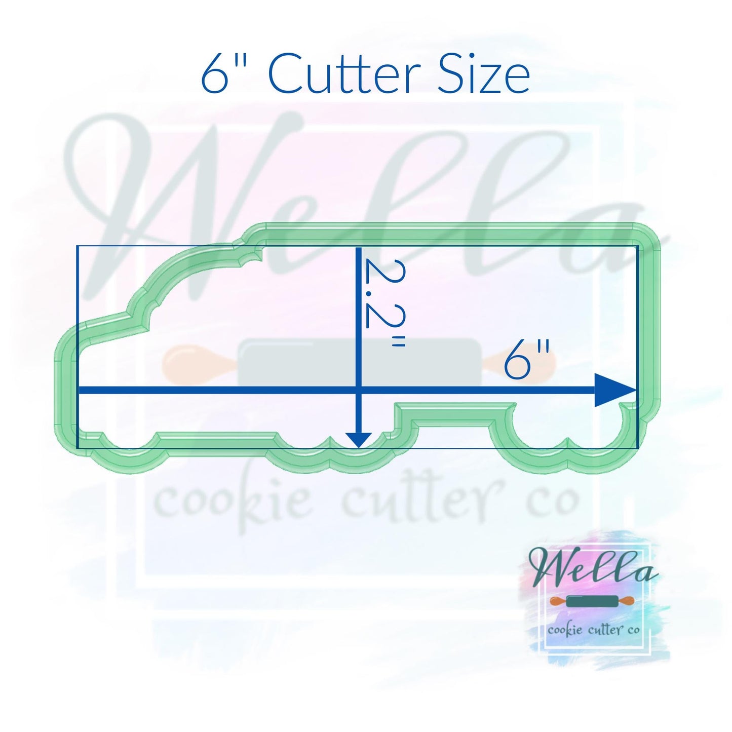 Semi-Truck Cookie Cutter