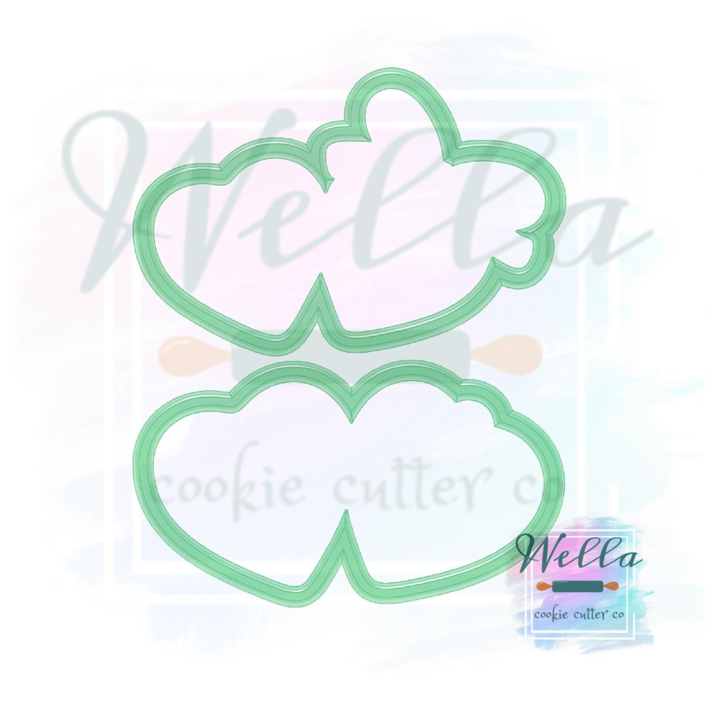 Heart Locket with or without Coquette Bow Cookie Cutter