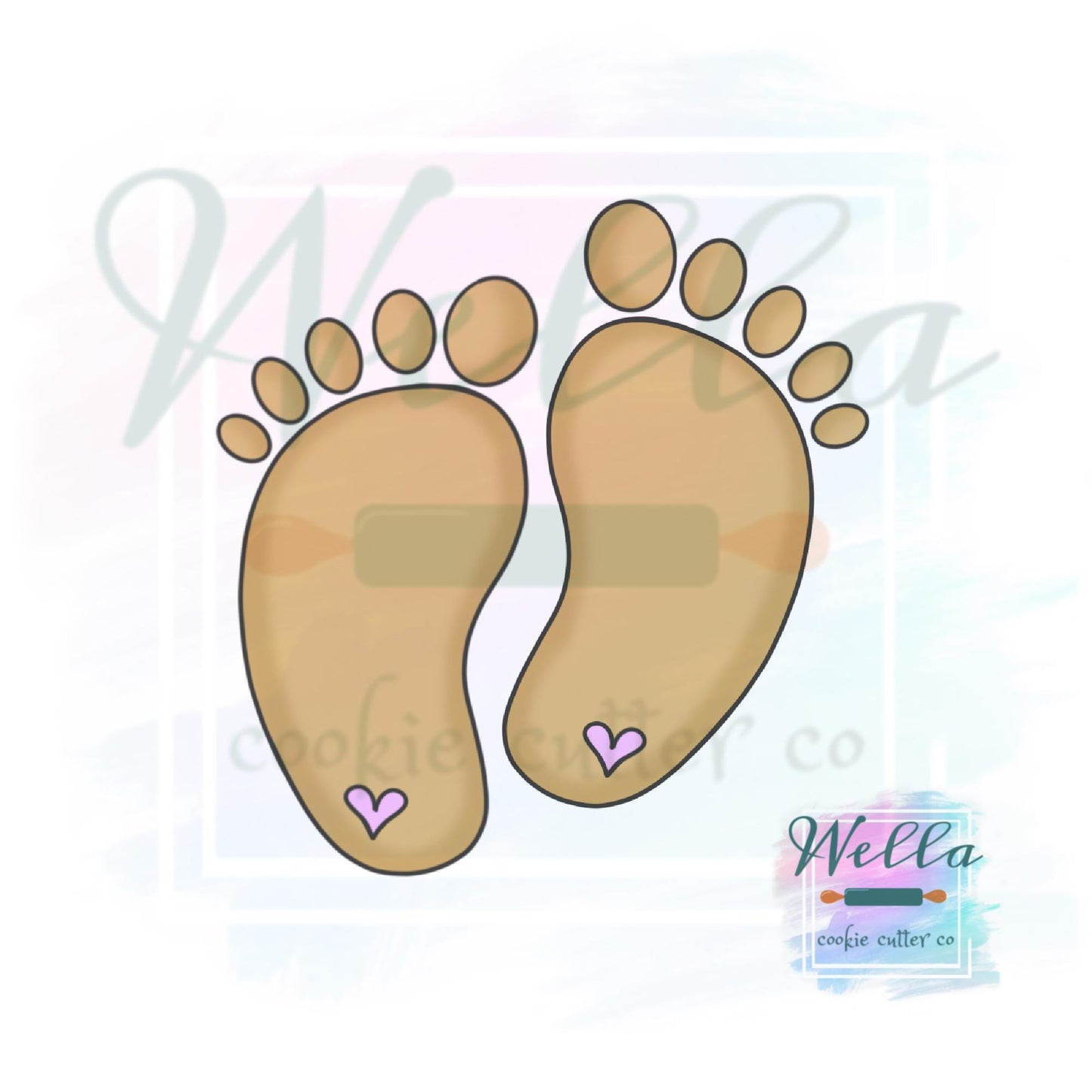 Baby Footprints Cookie Cutter