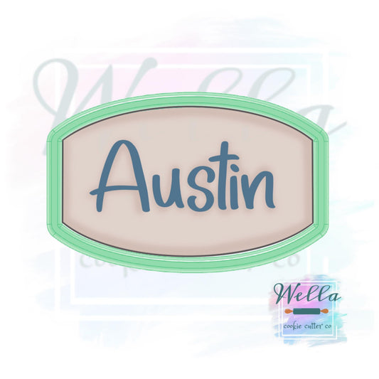 Austin Plaque Cookie Cutter