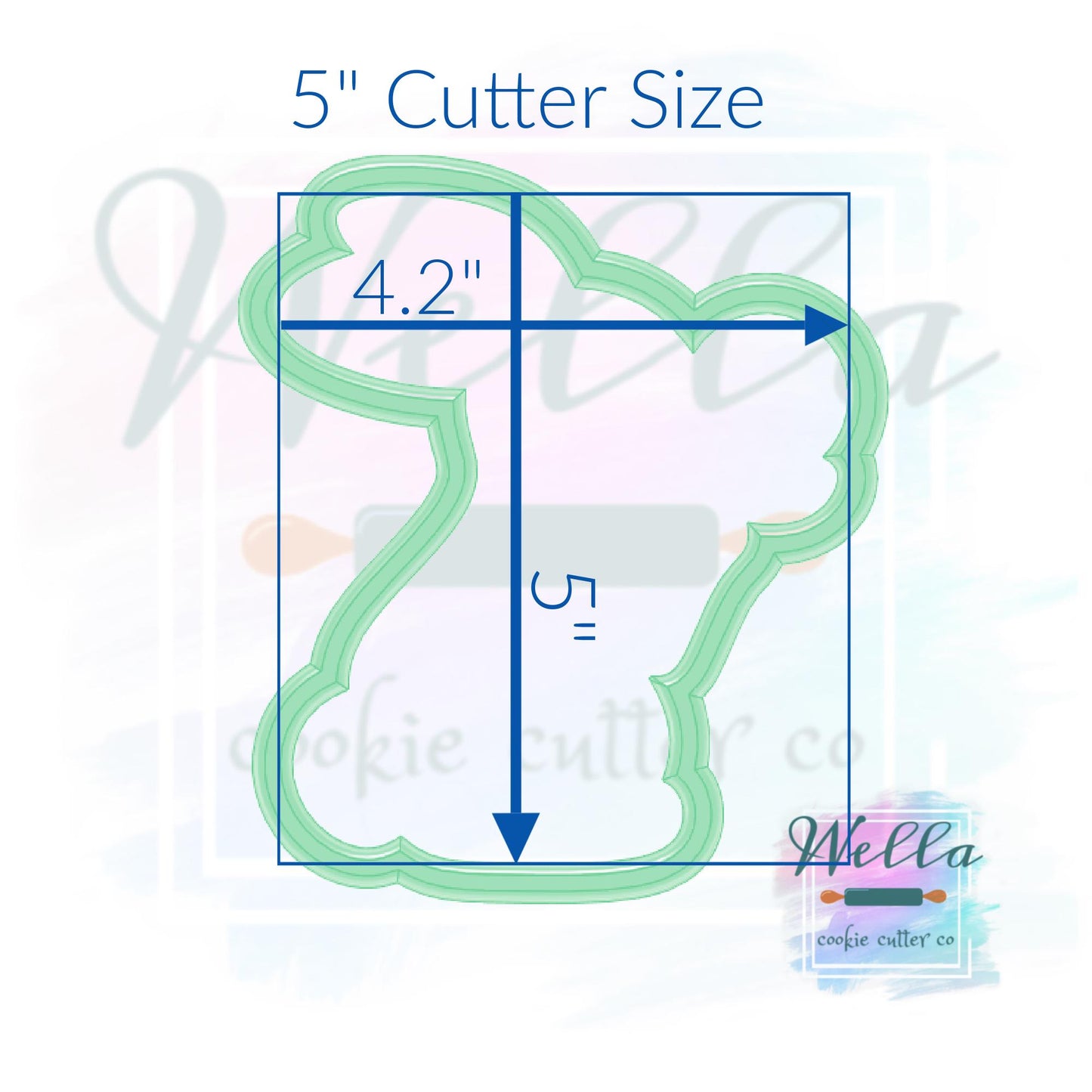 Bunny with Daisy Cookie Cutter