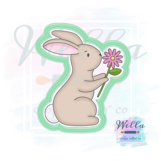 Bunny with Daisy Cookie Cutter
