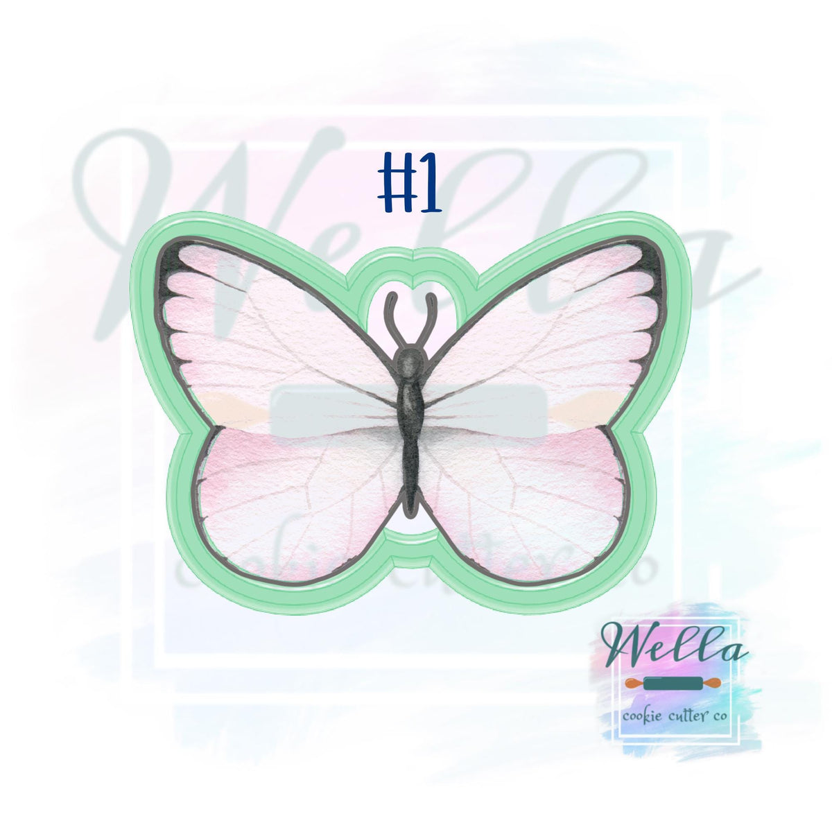 Pink Butterfly Cookie Cutter Set