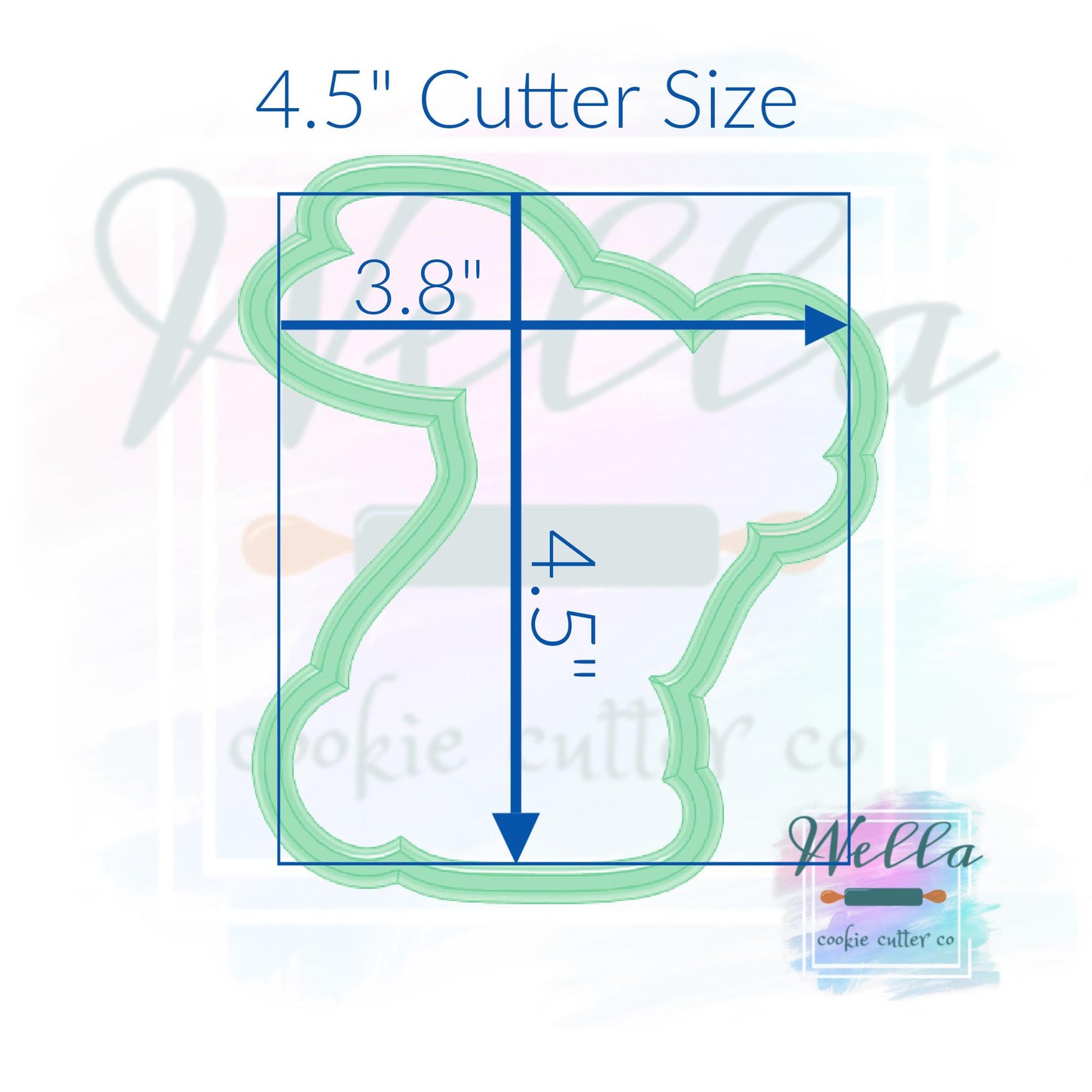 Bunny with Daisy Cookie Cutter