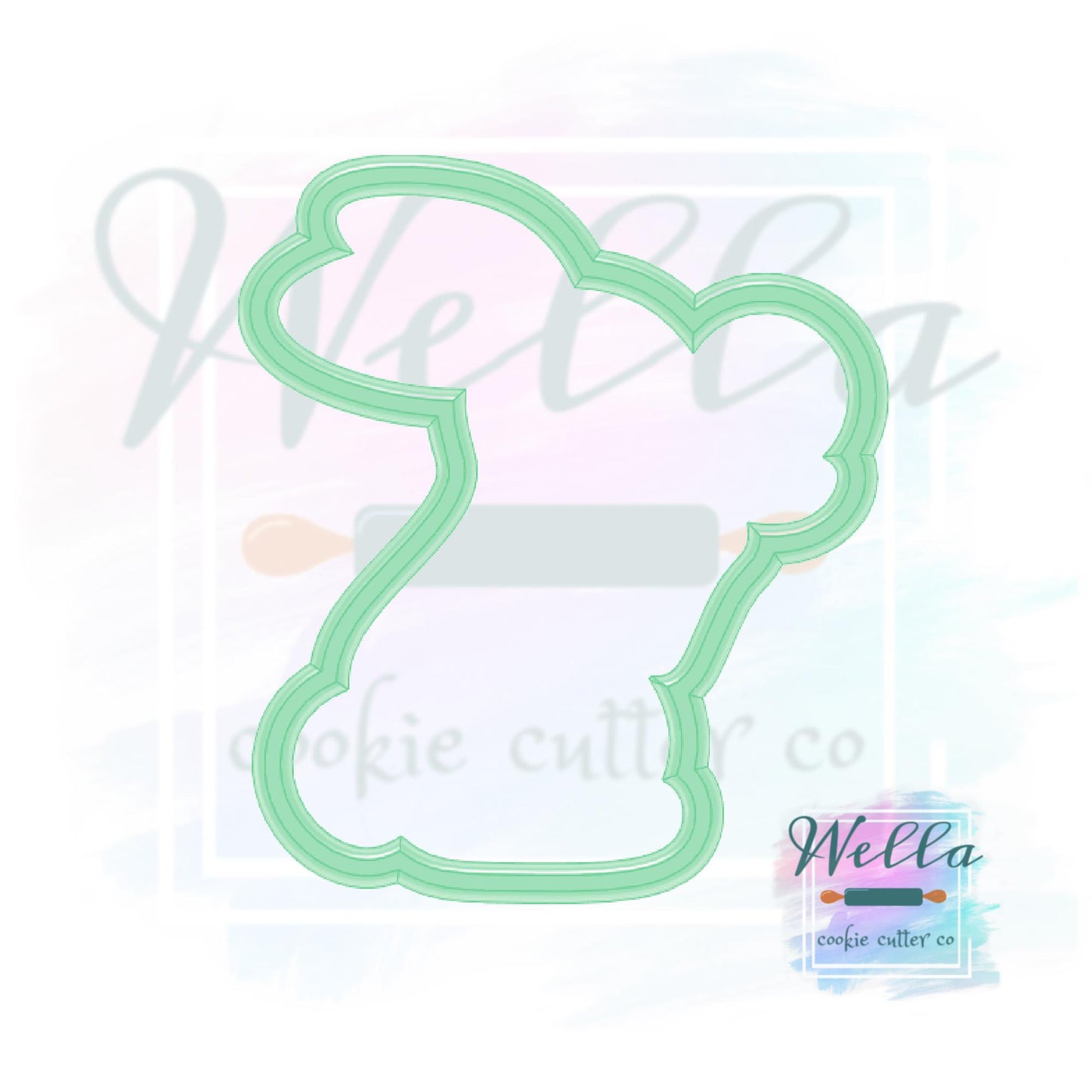 Bunny with Daisy Cookie Cutter