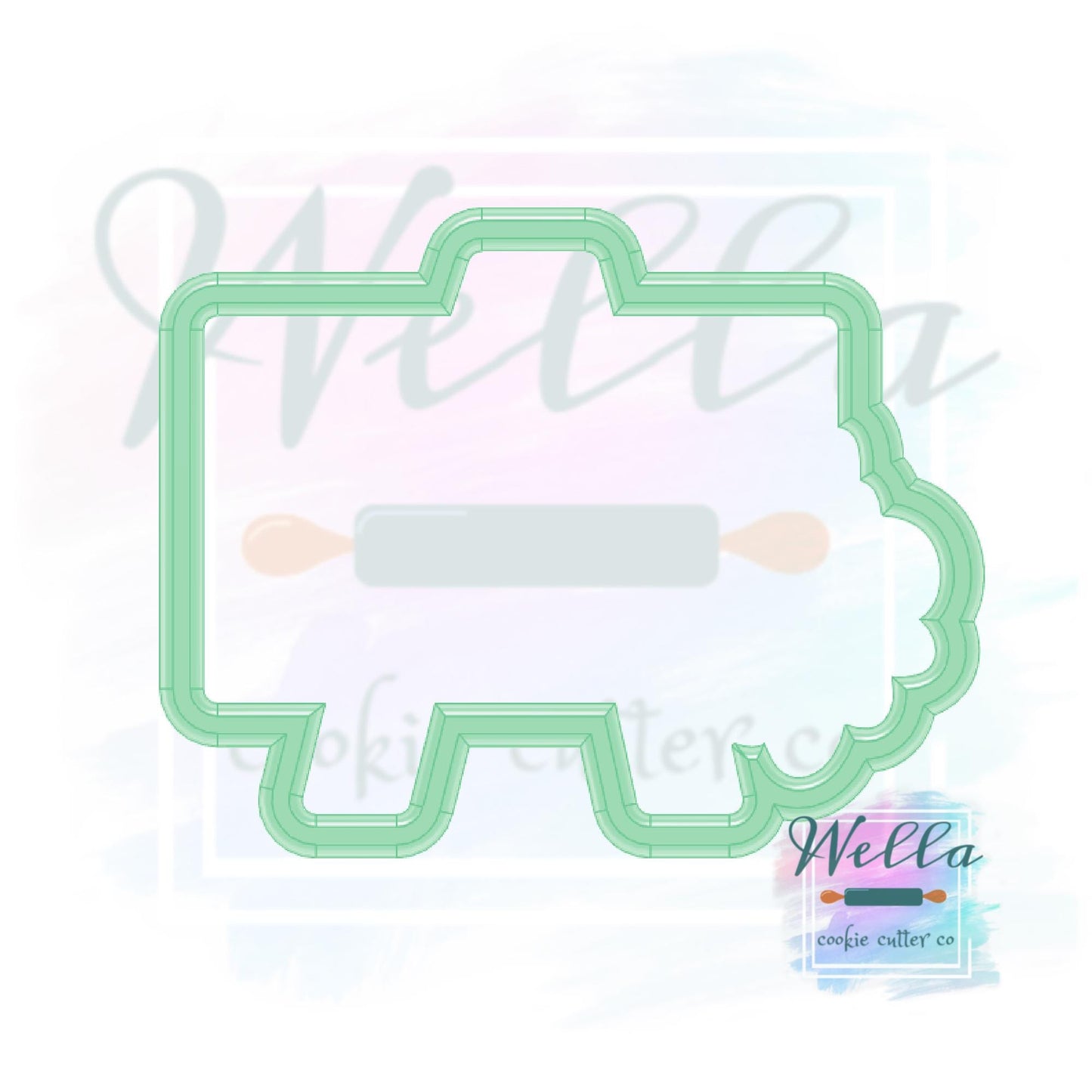 Short Easel Sign Cookie Cutter