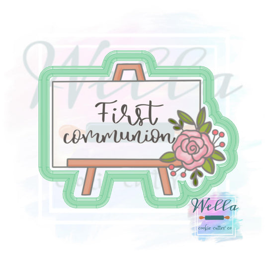 Short Easel Sign Cookie Cutter