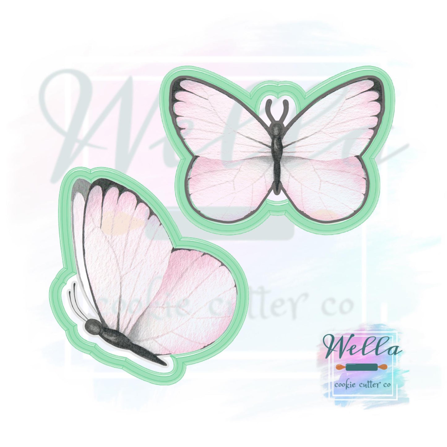 Pink Butterfly Cookie Cutter Set