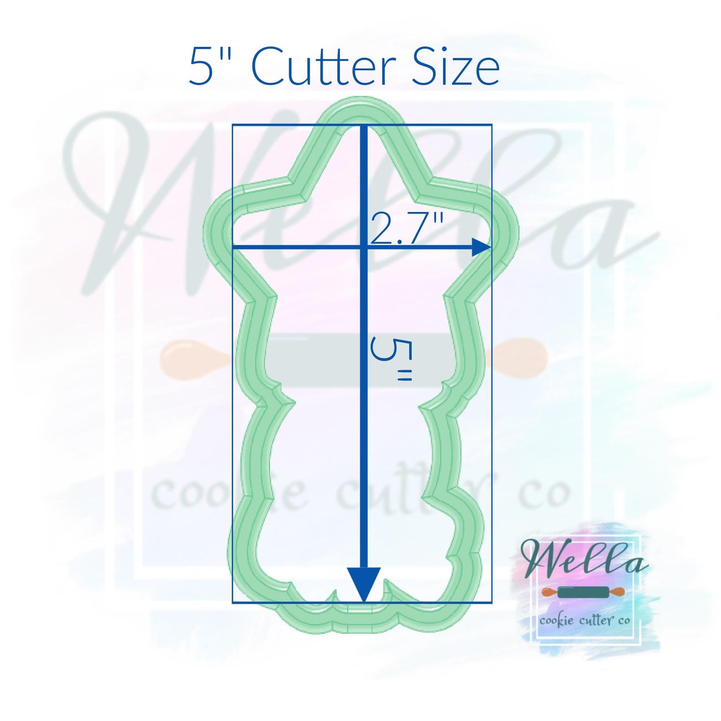 Star Wand with Ribbons Cookie Cutter