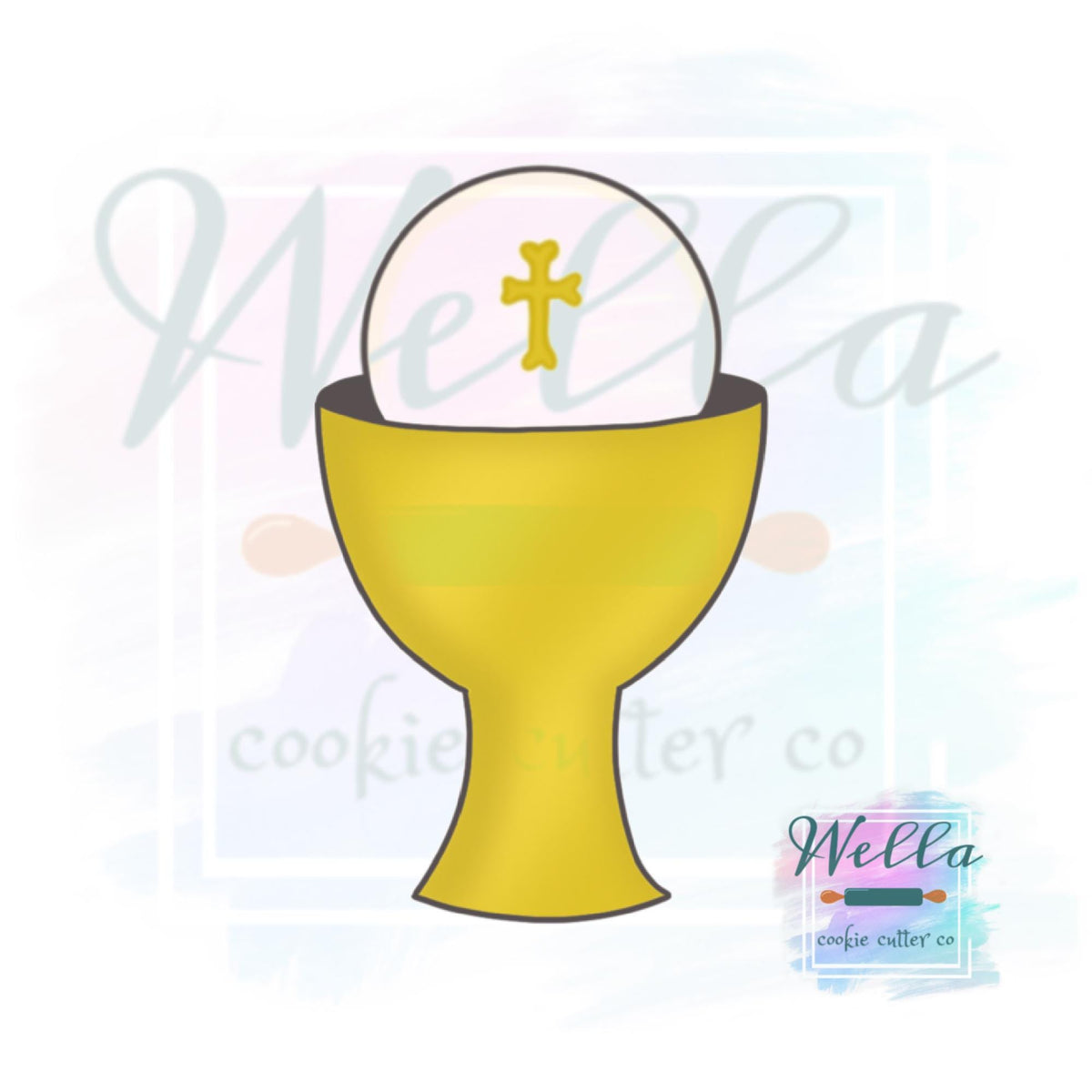 Communion Cup and Wafer Cookie Cutter
