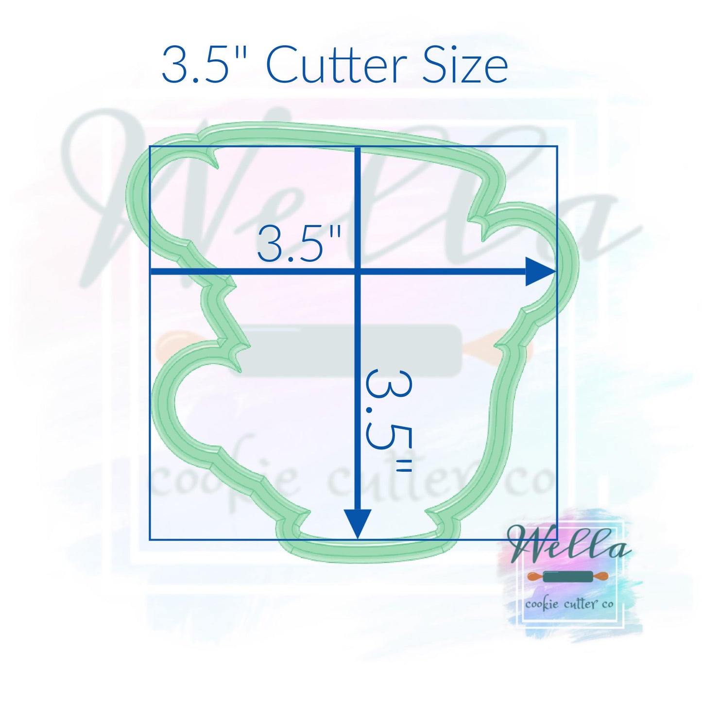 Stacked Tea Cups Cookie Cutter
