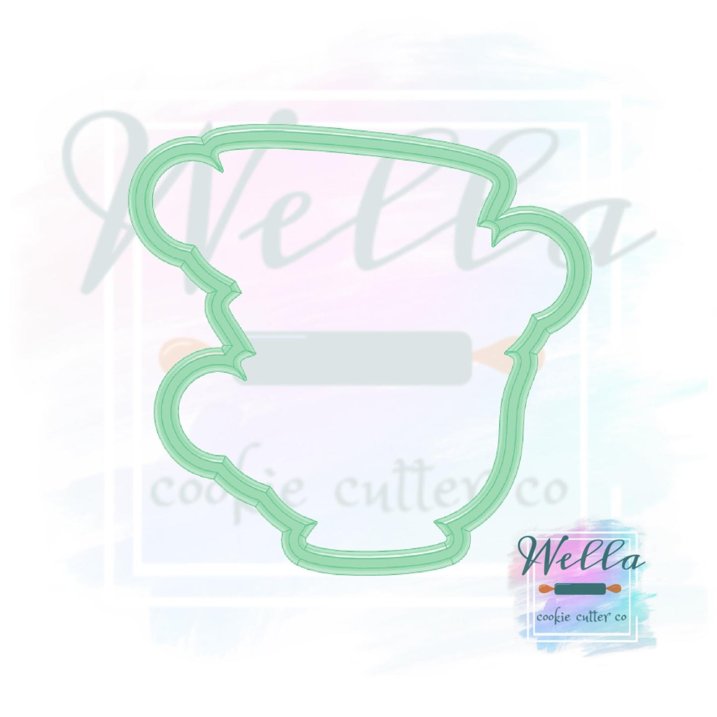 Stacked Tea Cups Cookie Cutter