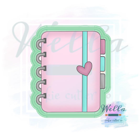 Notebook with Tabs Cookie Cutter