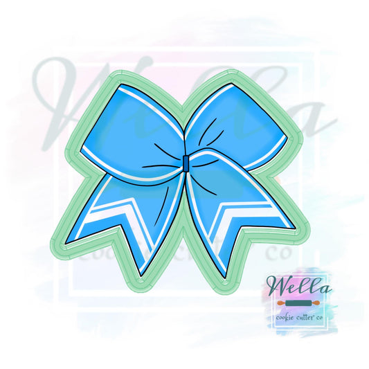 Cheer Bow Cookie Cutter, Puffy Bow Cookie Cutter, Hair Bow Cookie Cutter