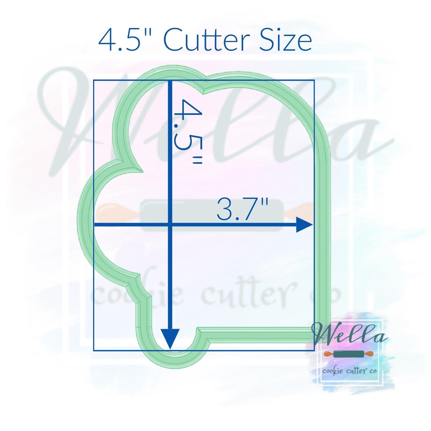 Balloon Arch Plaque Cookie Cutter