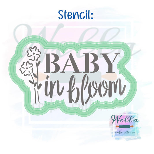 Baby in Bloom #2 Cookie Cutter