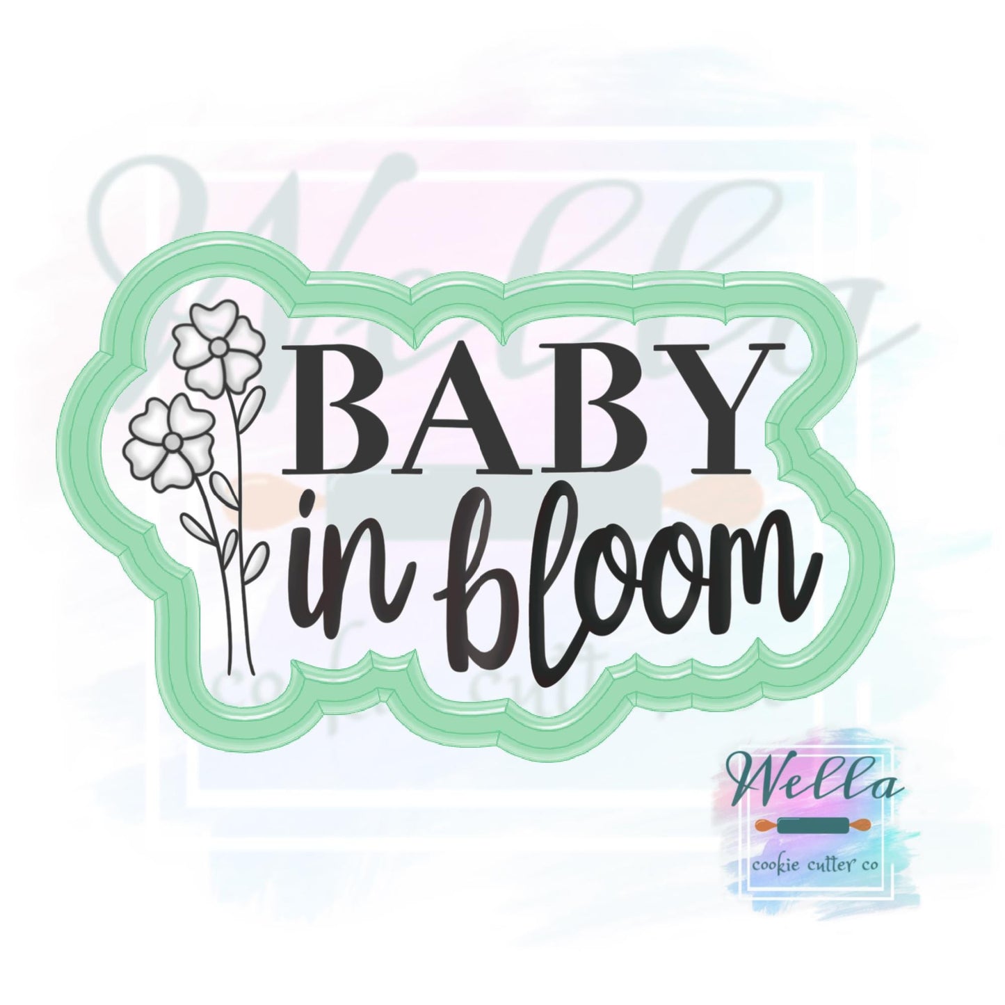 Baby in Bloom #2 Cookie Cutter