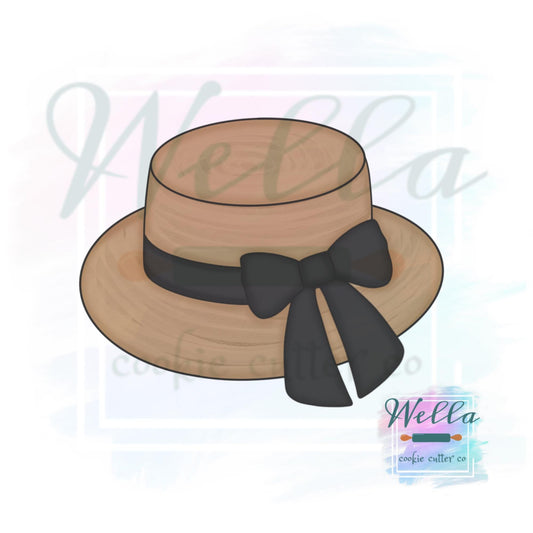 Beach Hat with Bow Cookie Cutter