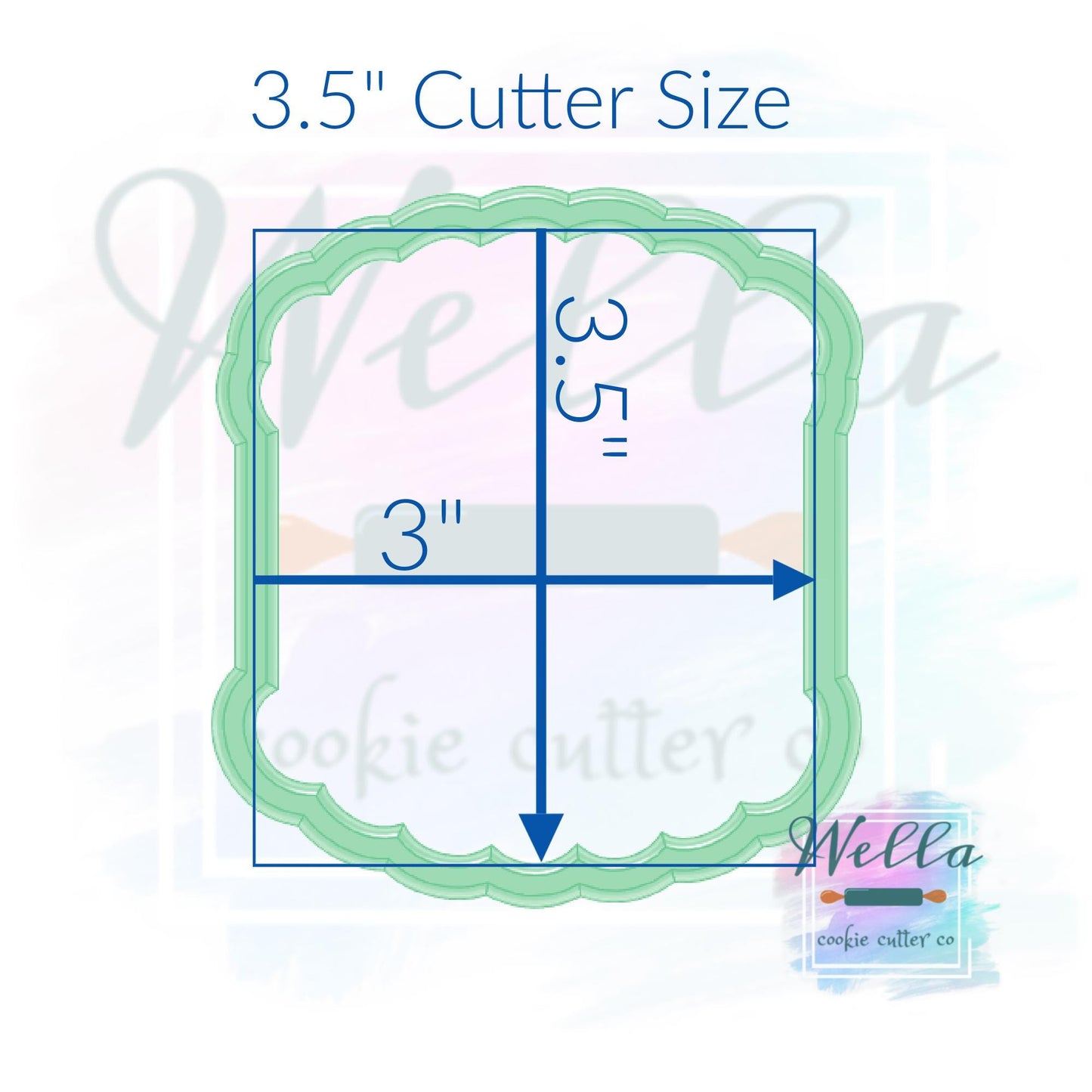Birthday Buttercream Cake Cookie Cutter