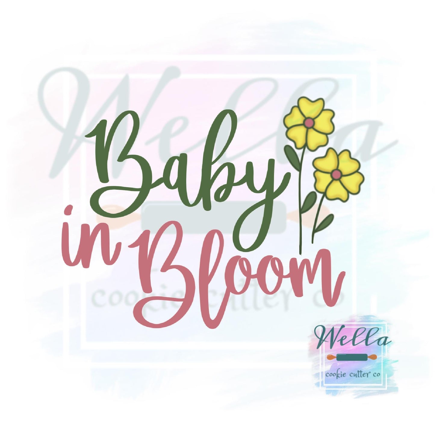 Baby in Bloom #1 Cookie Cutter