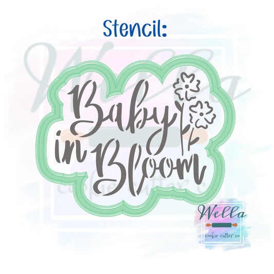 Baby in Bloom #1 Cookie Cutter
