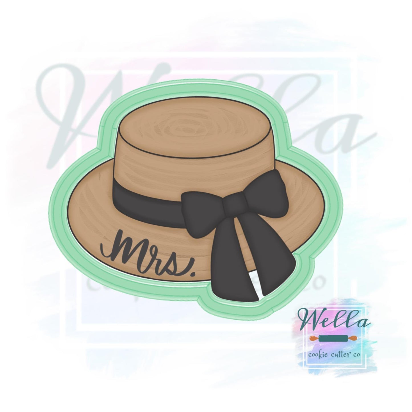 Beach Hat with Bow Cookie Cutter