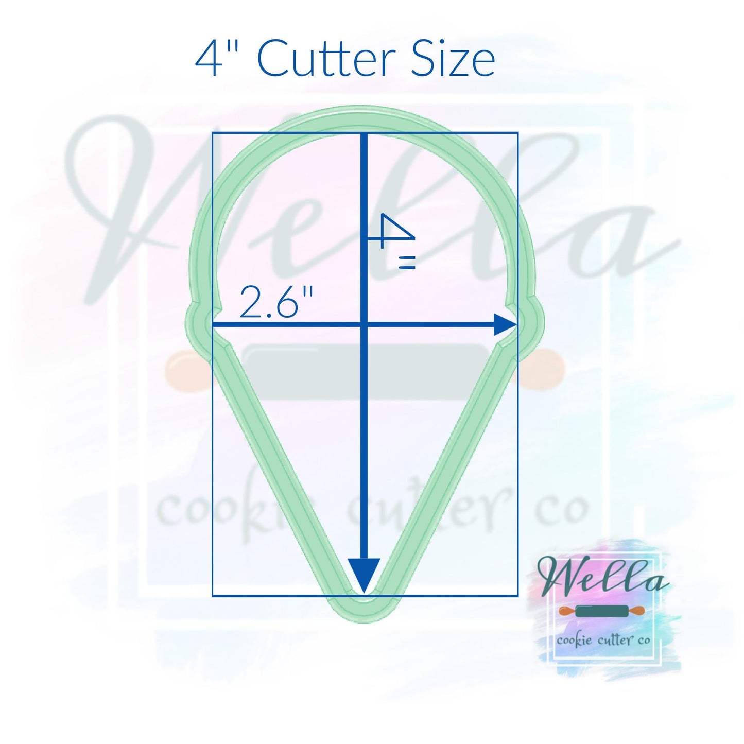 Snow Cone Cookie Cutter