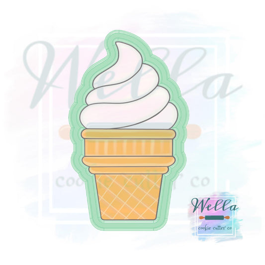 Ice Cream Sugar Cone Cookie Cutter
