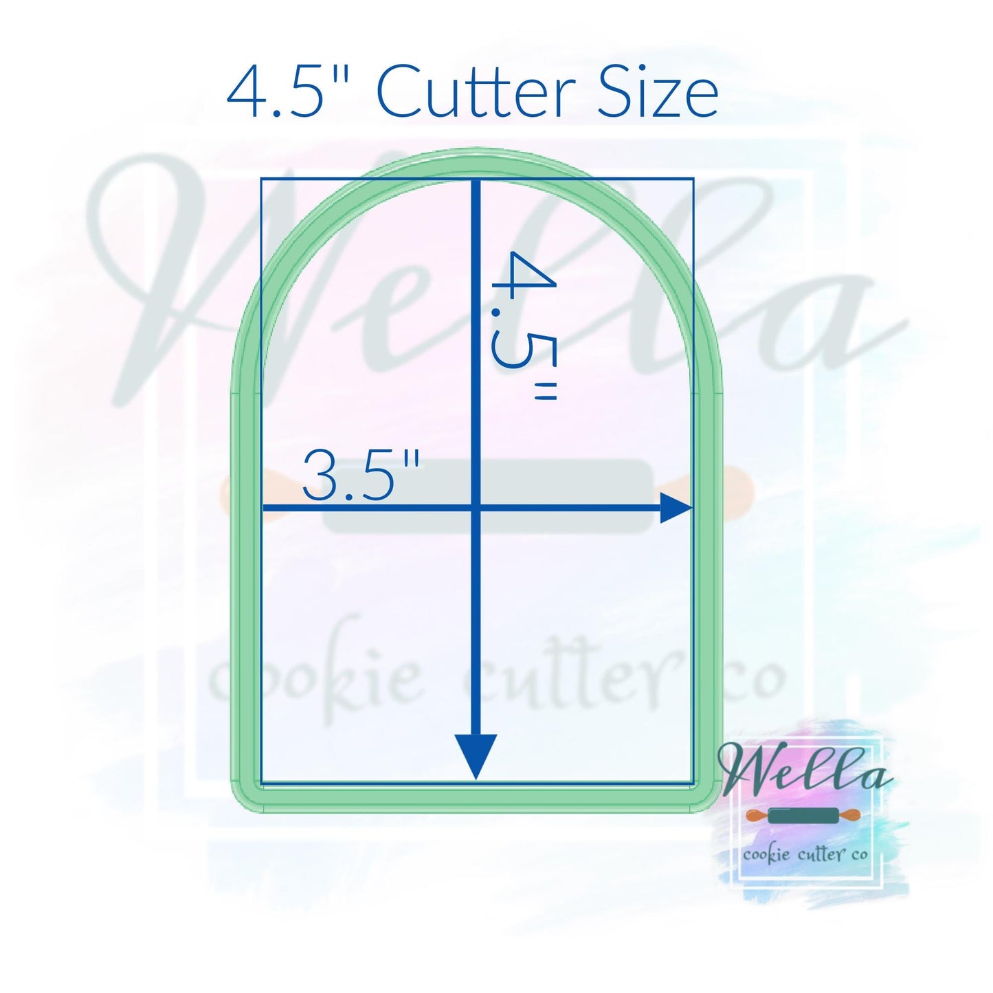 Short Arch Plaque Cookie Cutter