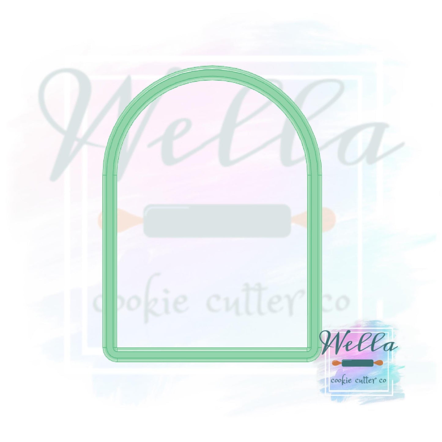 Short Arch Plaque Cookie Cutter