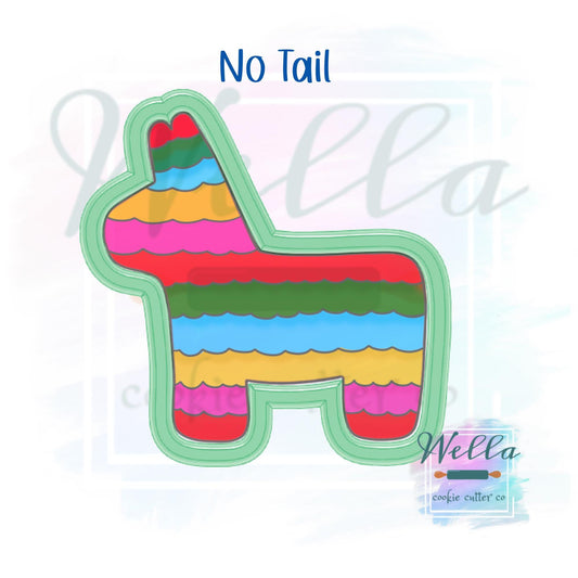 Pinata Cookie Cutter - 2 Shape Options - with or without tail