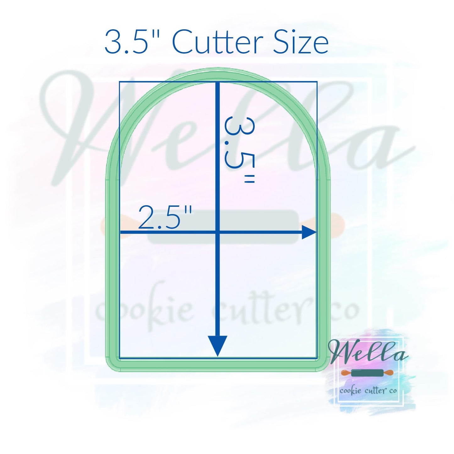 Short Arch Plaque Cookie Cutter