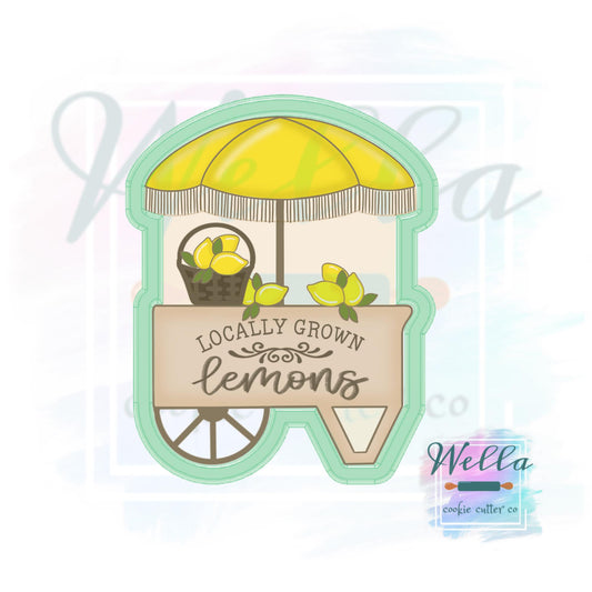 Lemon Market Cart Cookie Cutter