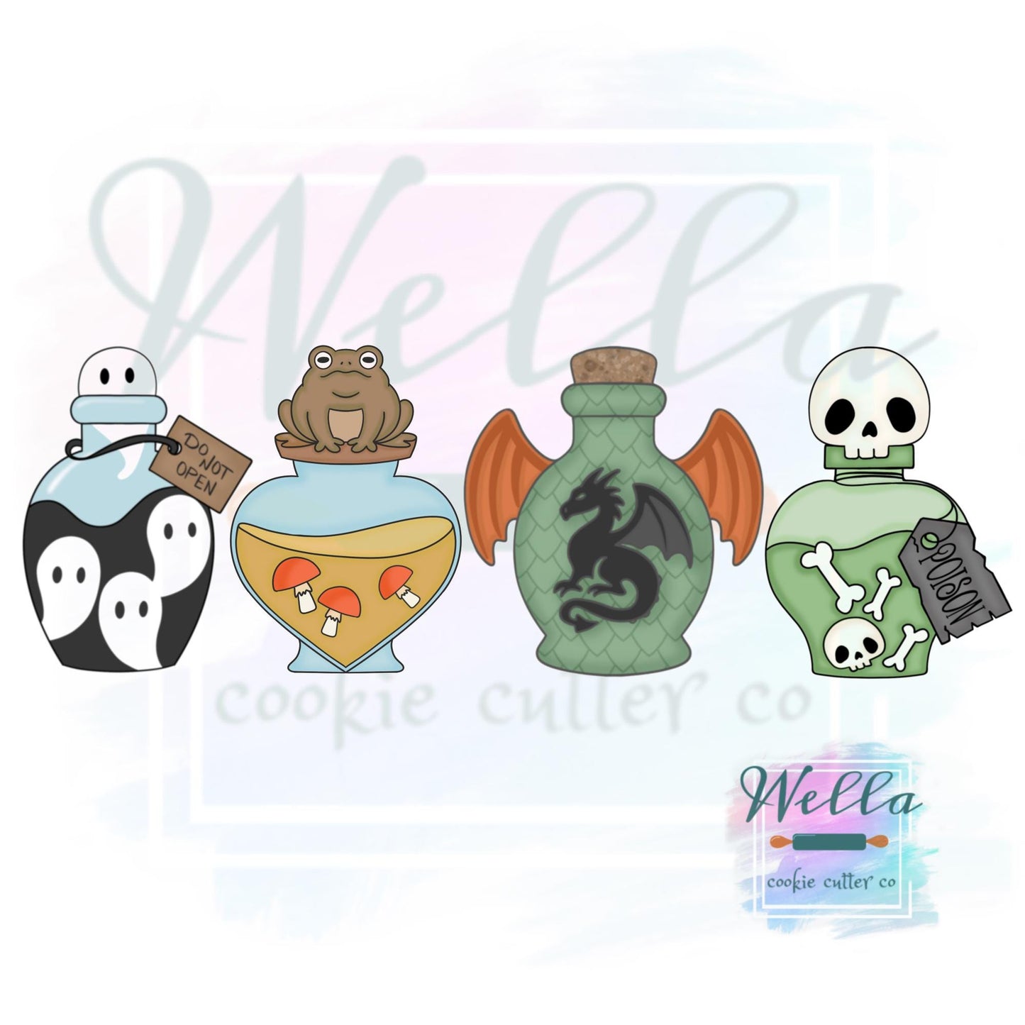 Spooky Potions Cookie Cutters - Set of 4