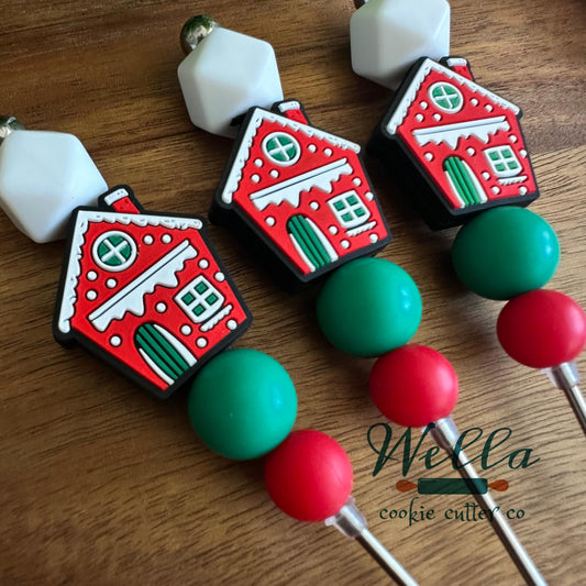 Christmas Gingerbread Themed Scribe Tool for Cookie Decorating