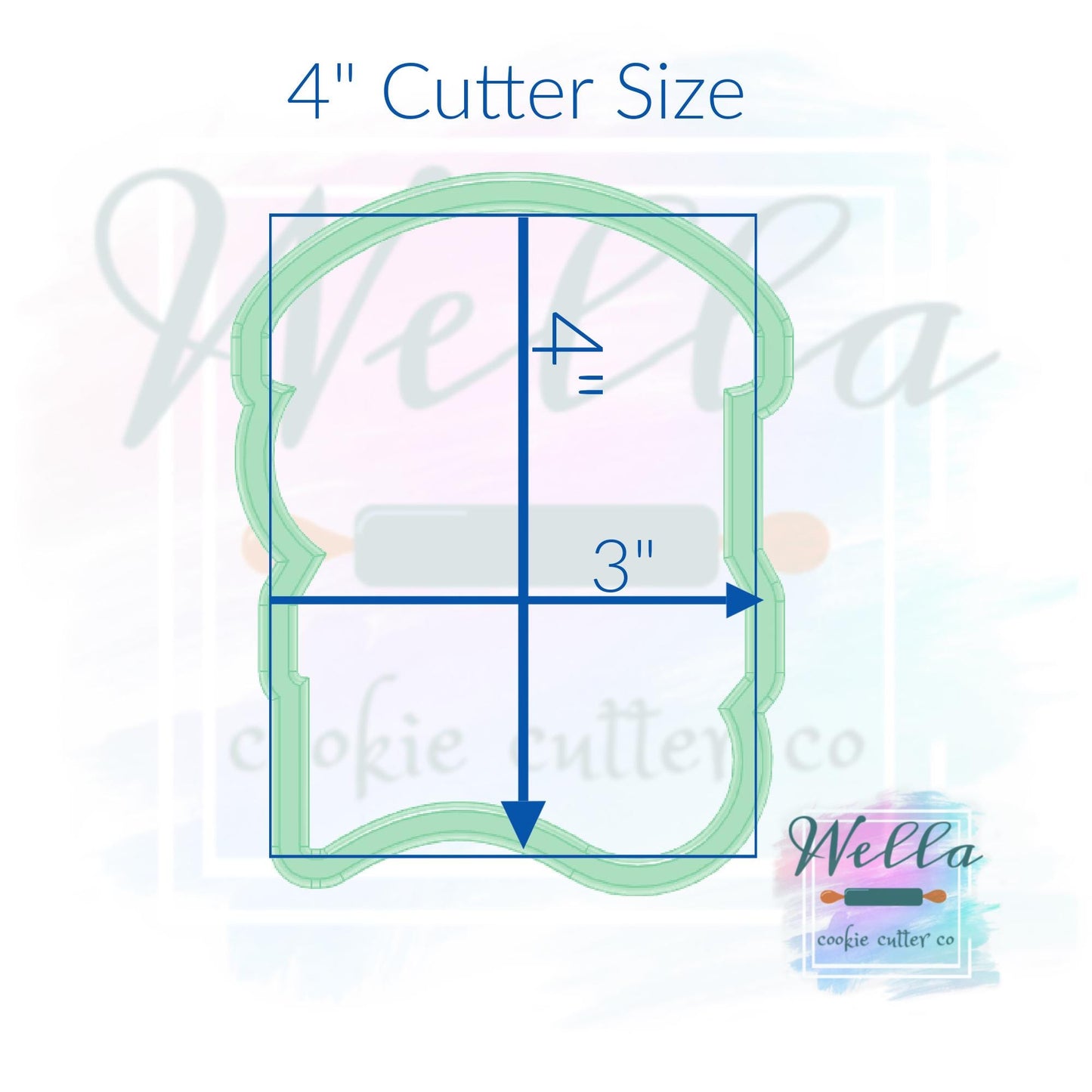 Floral Market Cart #2 Cookie Cutter