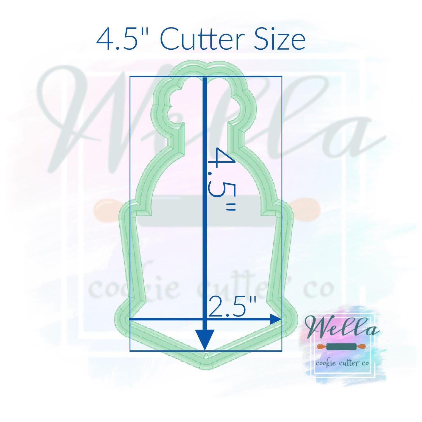 Holiday Train Cookie Cutter with Optional Stencil Guide