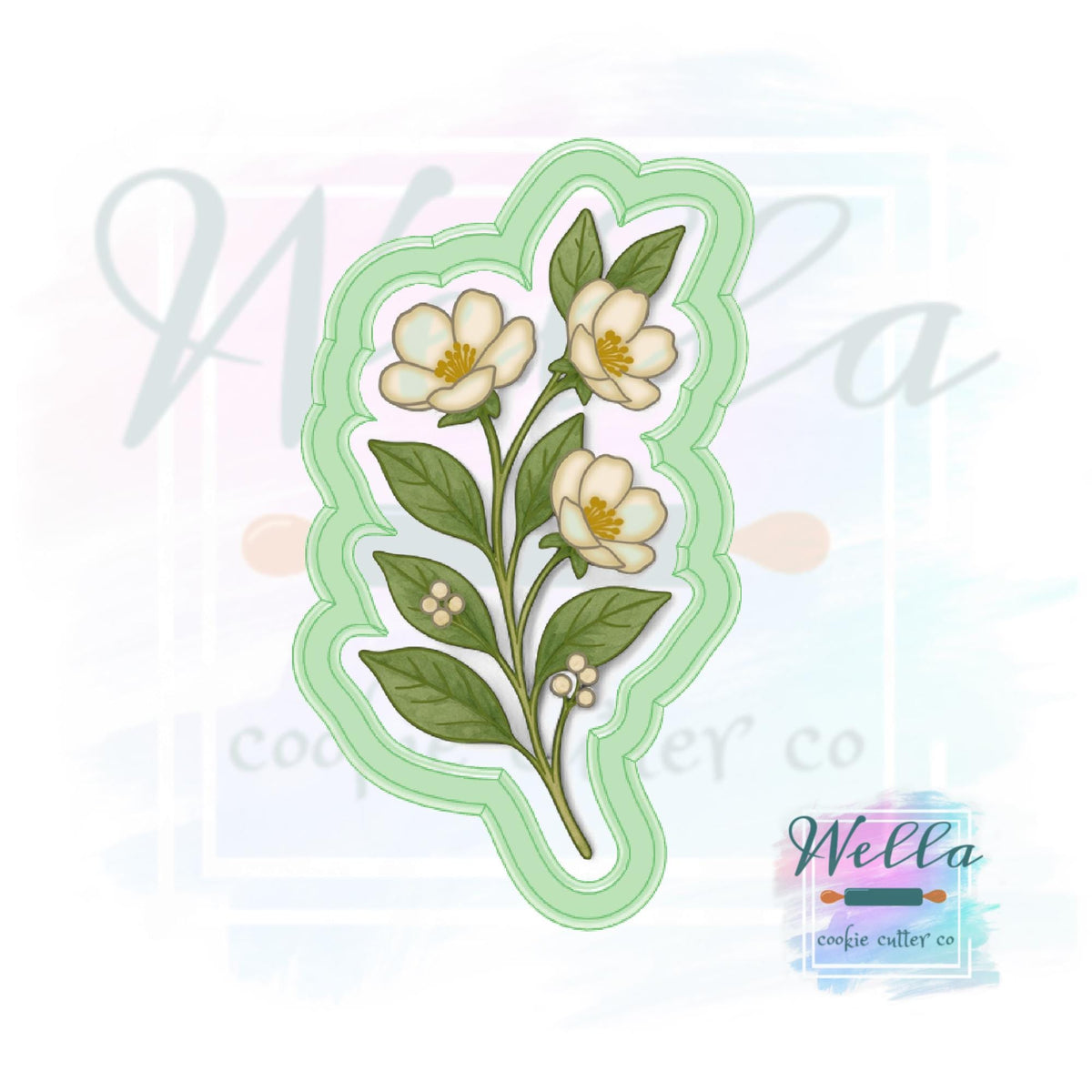 Floral Branch #1 Cookie Cutter