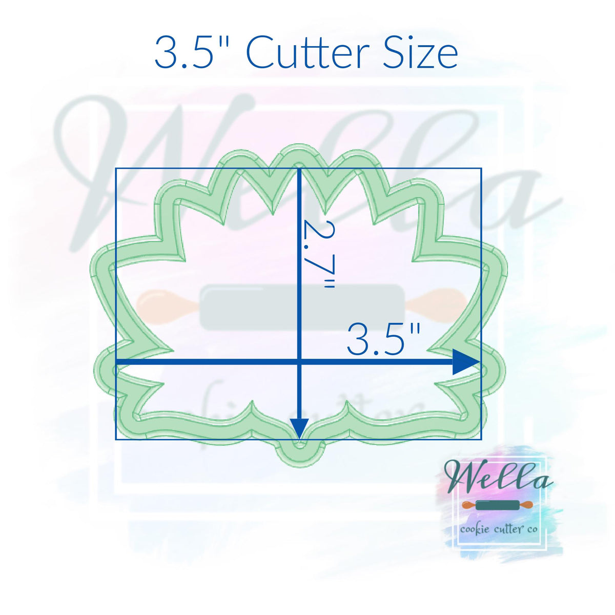 Lotus Flower Cookie Cutter