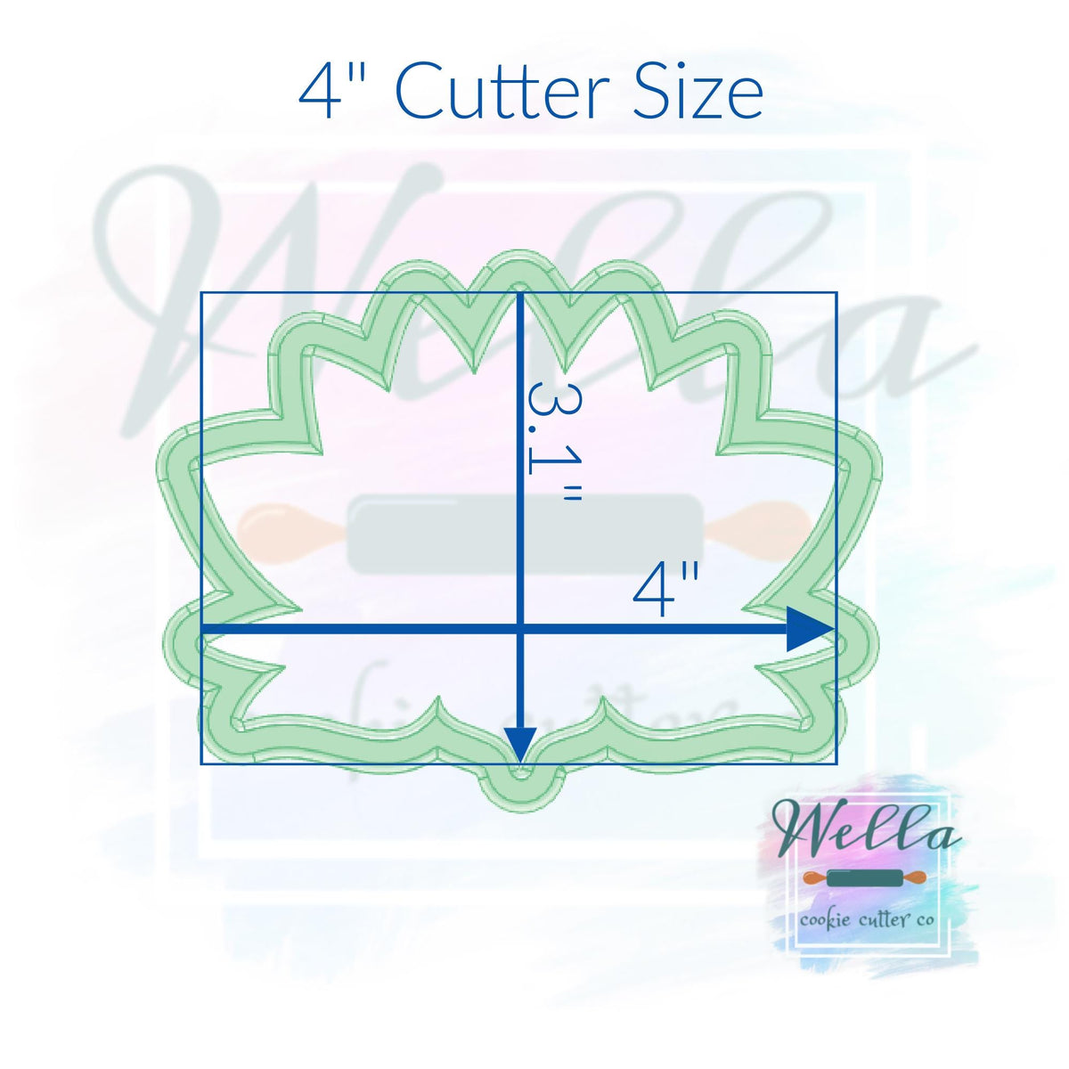 Lotus Flower Cookie Cutter