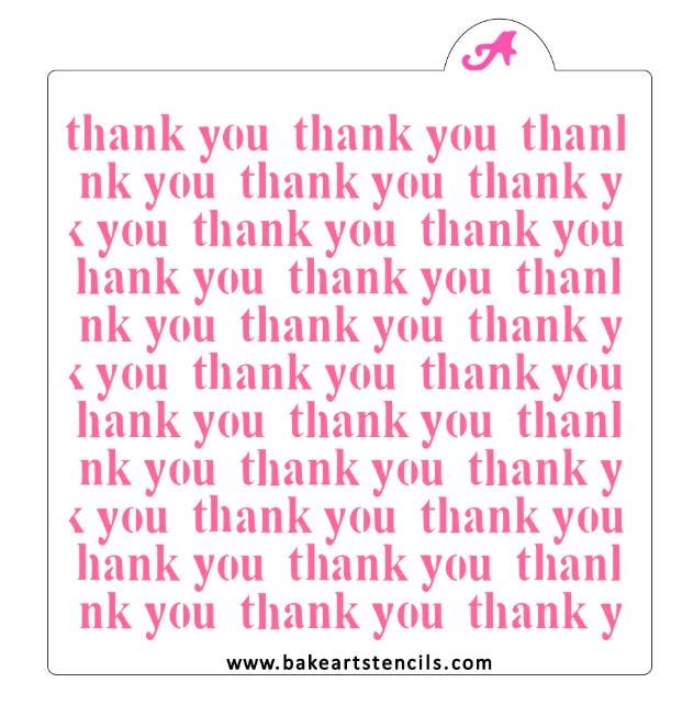 Thank You Repeat Stencil