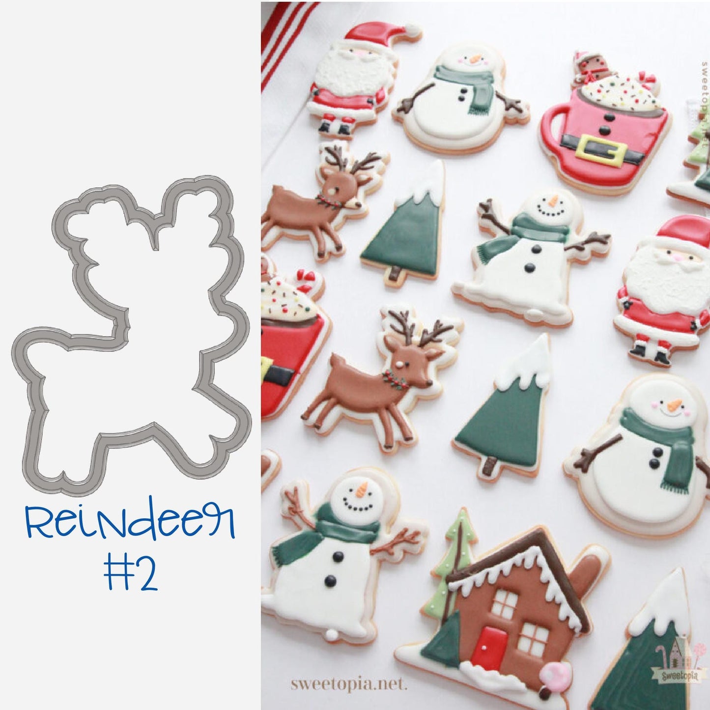 Reindeer #2 Cookie Cutter