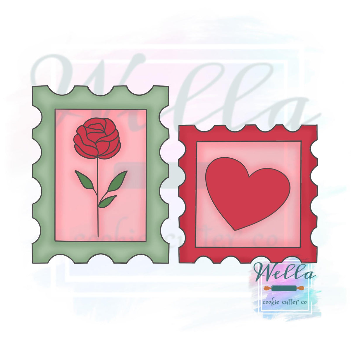 Stamp Set Cookie Cutters - Set of 2