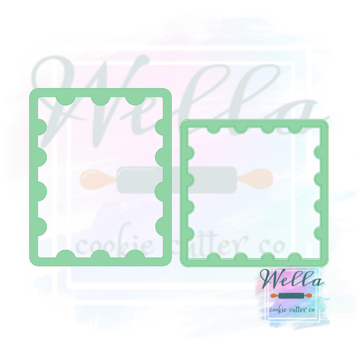 Stamp Set Cookie Cutters - Set of 2