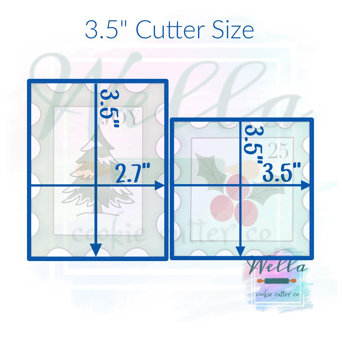 Stamp Set Cookie Cutters - Set of 2