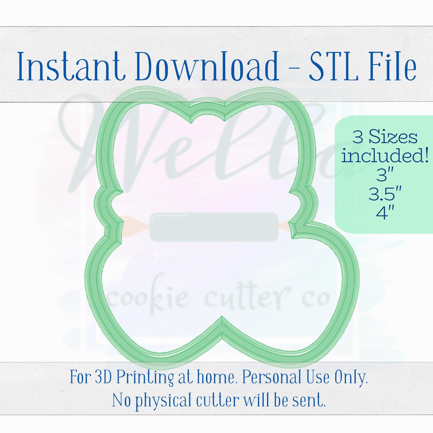 Digital STL File - Cherries with Hearts Cookie Cutter - 3 Sizes Included