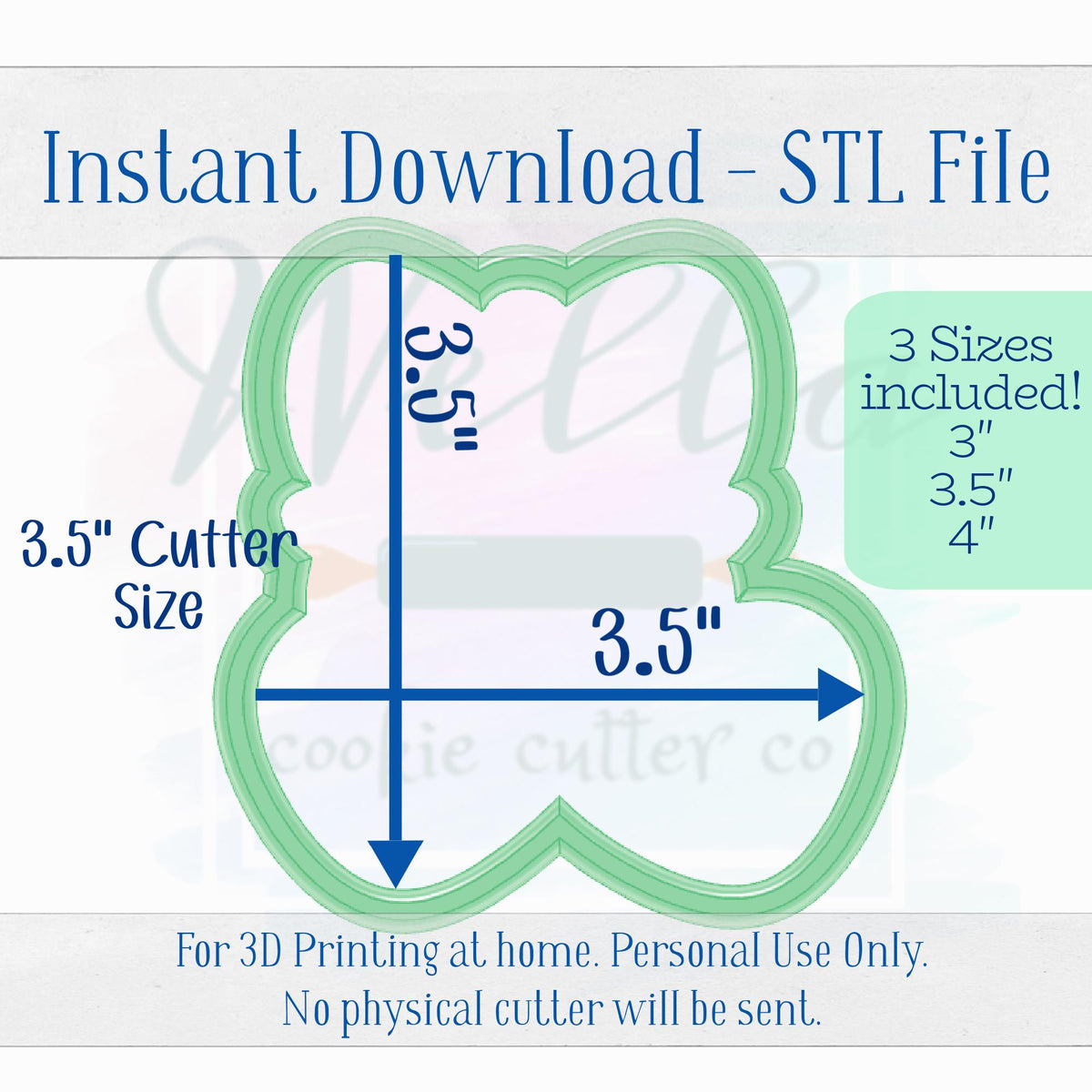 Digital STL File - Cherries with Hearts Cookie Cutter - 3 Sizes Included