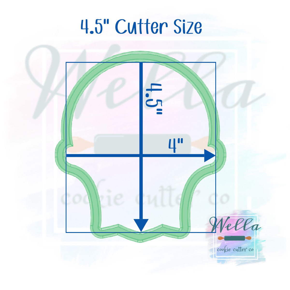 Basketball in Hoop Cookie Cutter