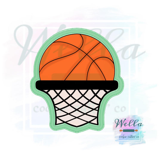 Basketball in Hoop Cookie Cutter